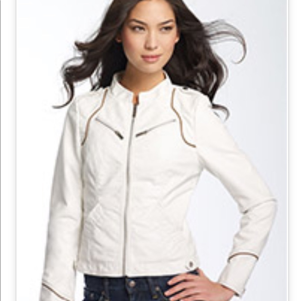 Steve Madden faux leather moto jacket